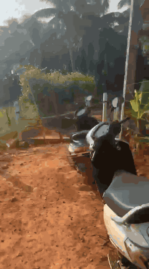 First fence on the path with a marked post